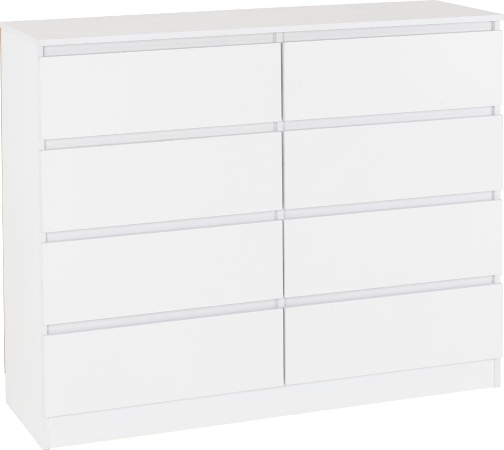 Malvern 8 Drawer Chest - Multiple Finishes