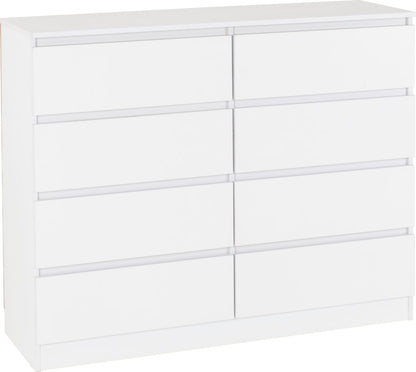 Malvern 8 Drawer Chest - Multiple Finishes