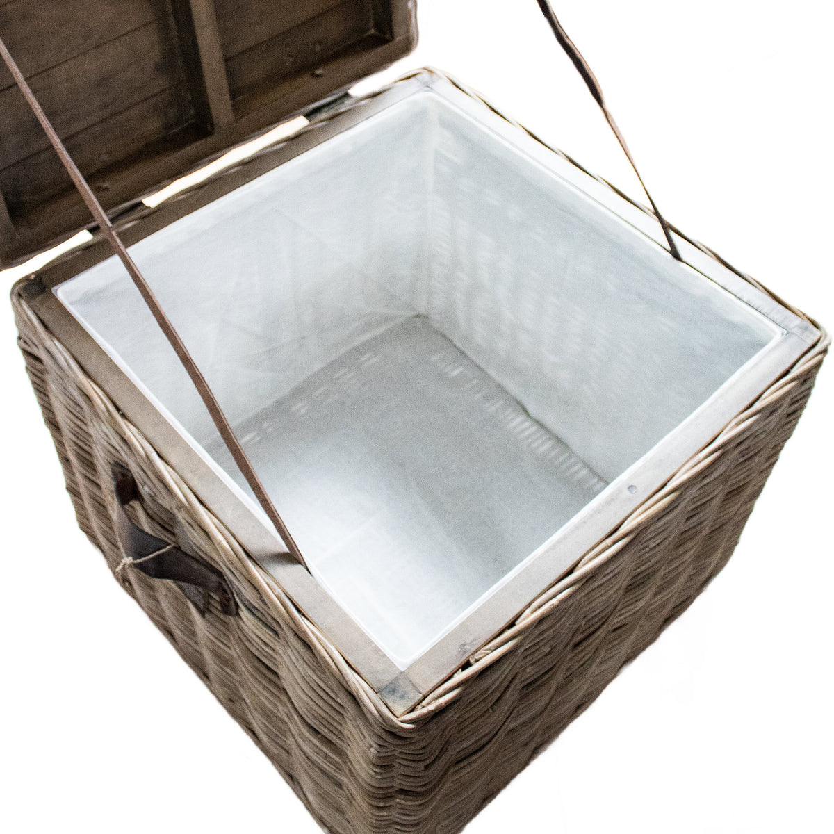 Maya Handmade Kubu Rattan Storage Side Table