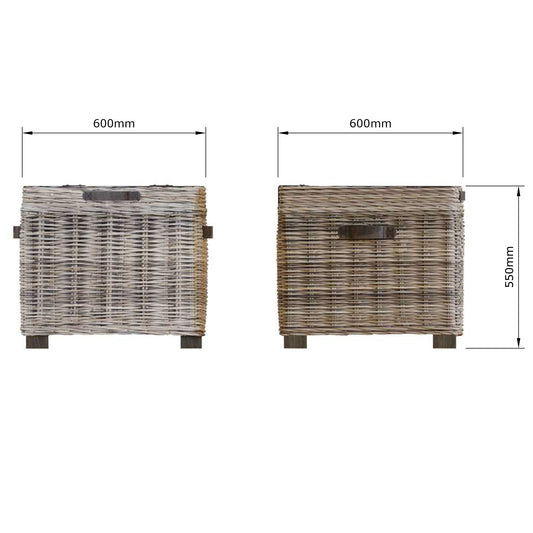 Maya Handmade Kubu Rattan Storage Side Table