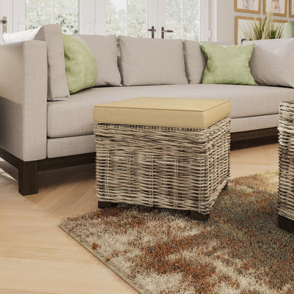Maya Handmade Kubu Rattan Small Storage Stool