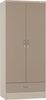 Oyster Gloss/Light Oak Effect Veneer / 2 Door