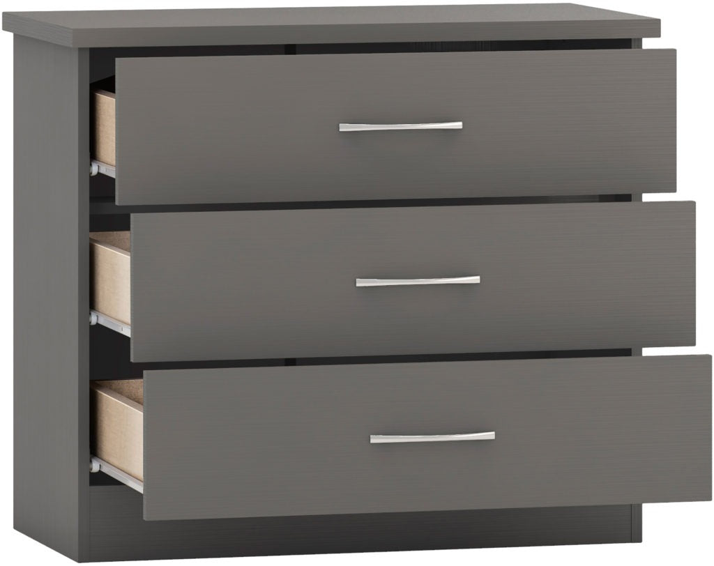 Nevada 3 Drawer Chest – Multiple Finishes