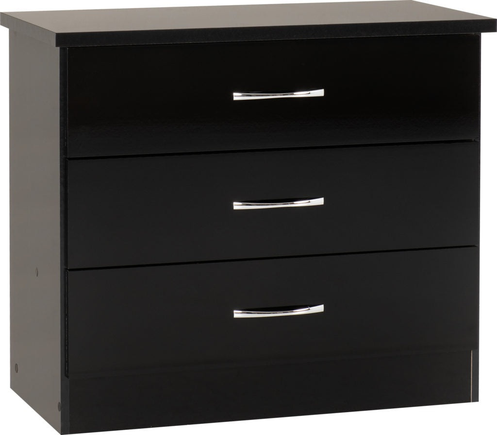 Nevada 3 Drawer Chest – Multiple Finishes