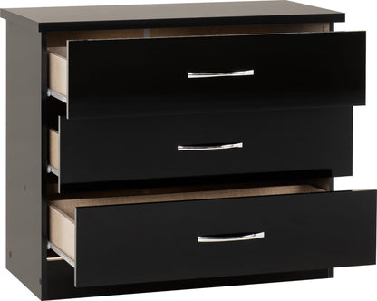 Nevada 3 Drawer Chest – Multiple Finishes