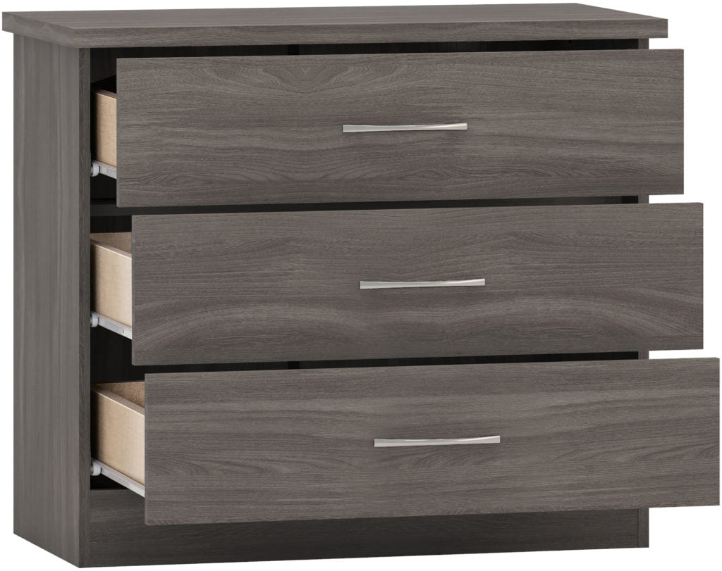 Nevada 3 Drawer Chest – Multiple Finishes
