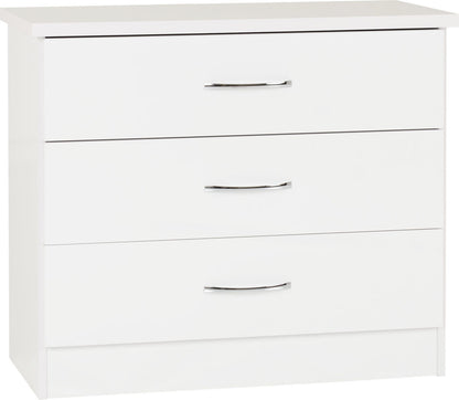 Nevada 3 Drawer Chest – Multiple Finishes
