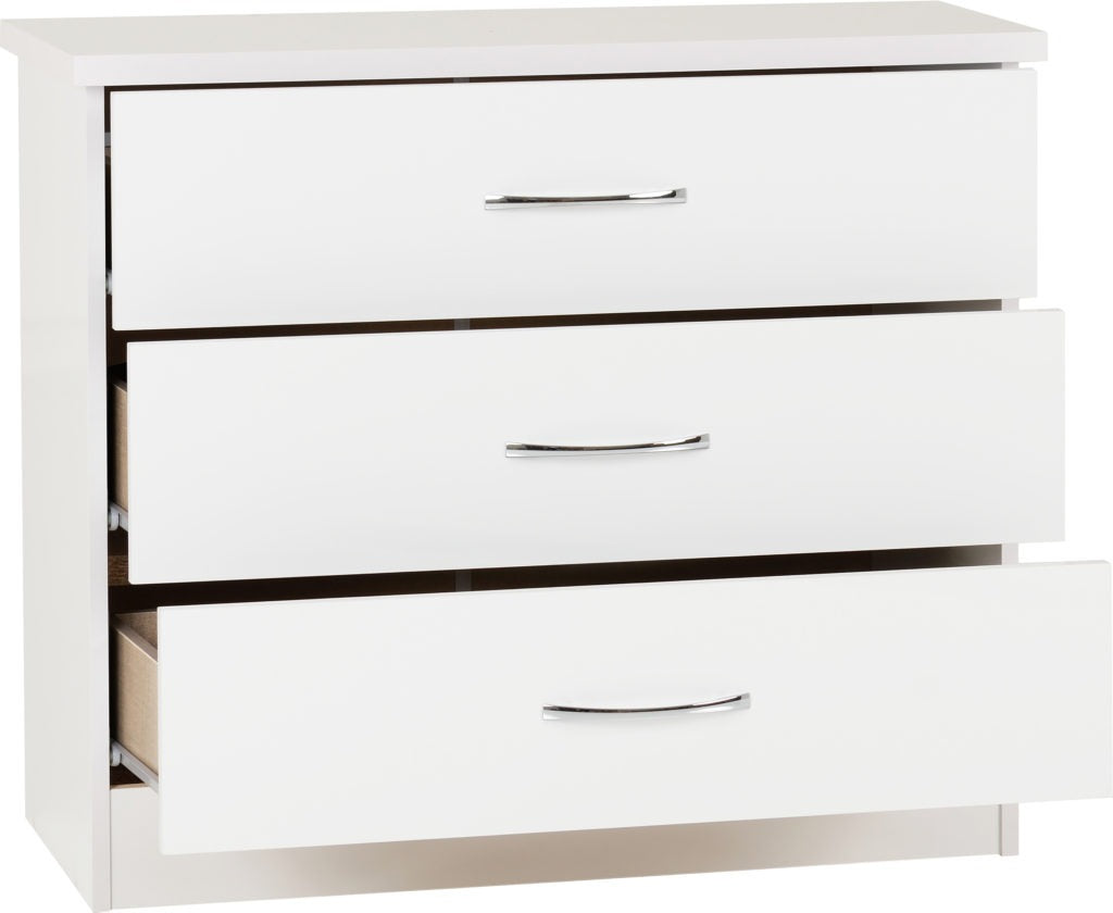 Nevada 3 Drawer Chest – Multiple Finishes