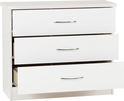 Nevada 3 Drawer Chest – Multiple Finishes