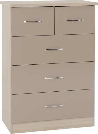 Nevada 3+2 Drawer Chest – Multiple Finishes