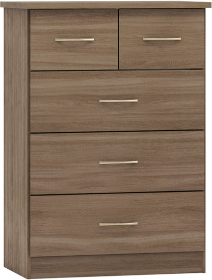 Nevada 3+2 Drawer Chest – Multiple Finishes