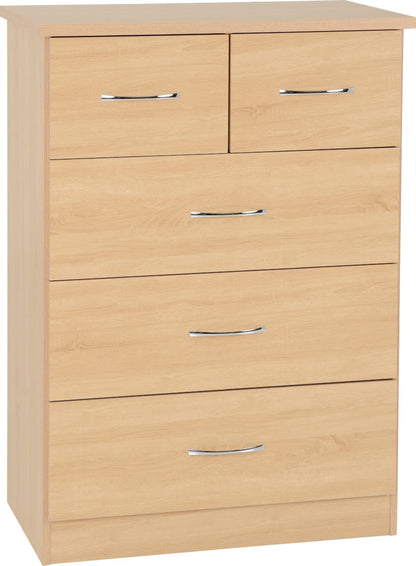 Nevada 3+2 Drawer Chest – Multiple Finishes