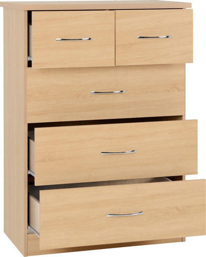 Nevada 3+2 Drawer Chest – Multiple Finishes
