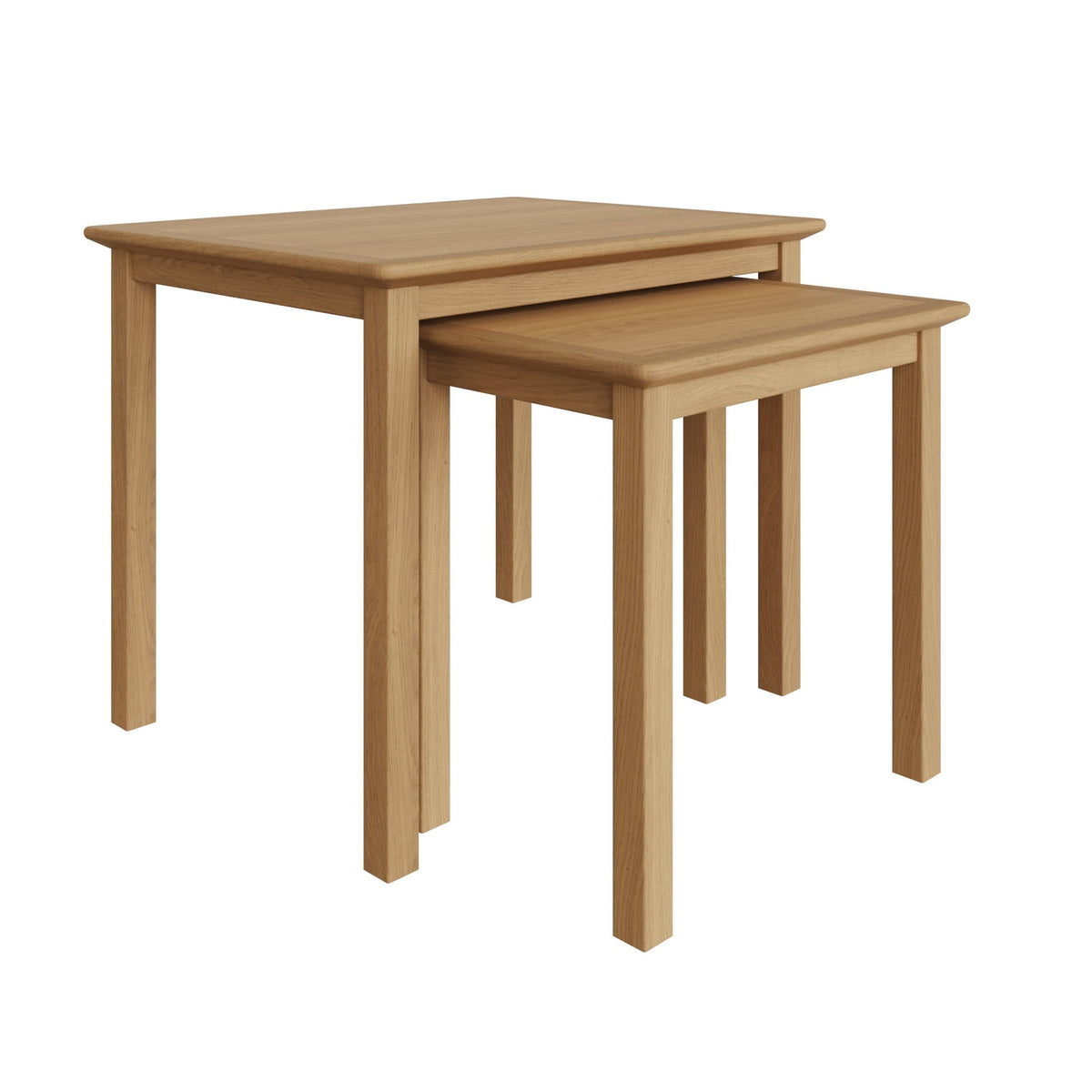 Taberno Oak Nest Of 2 Tables Natural Oak