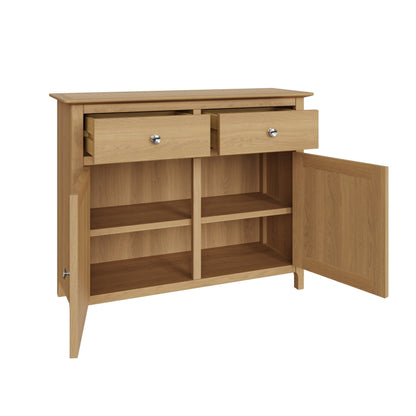 Taberno Oak 2 Door 2 Drawer Sideboard Natural Oak