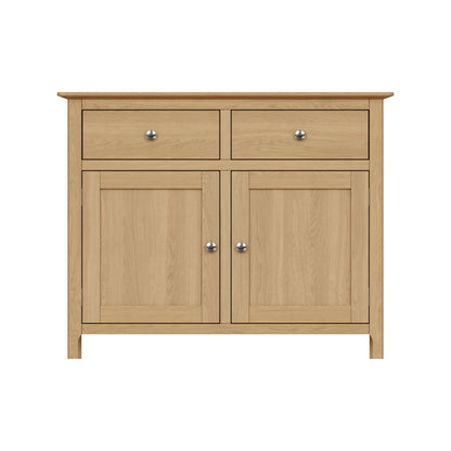 Taberno Oak 2 Door 2 Drawer Sideboard Natural Oak