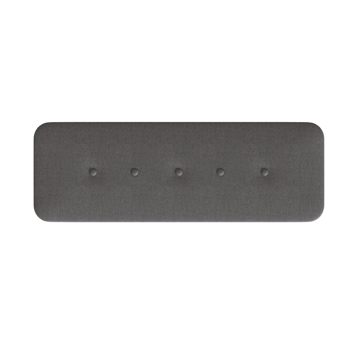 Grey Linen Ottoman Storage Bench With Solid Wooden Legs