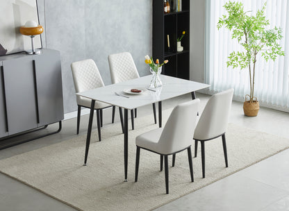 Oxford Ceramic Dining Table 1.2m & 4 Chairs
