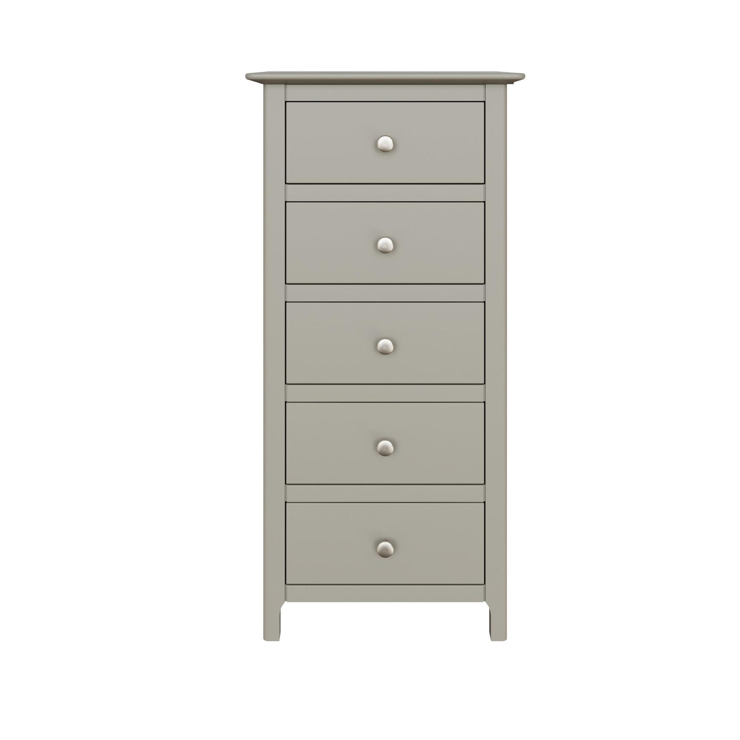 Palma 5 Drawer Chest of Drawers Pale Grey