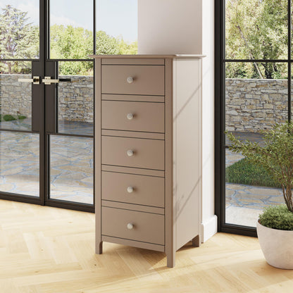 Palma 5 Drawer Chest of Drawers Putty