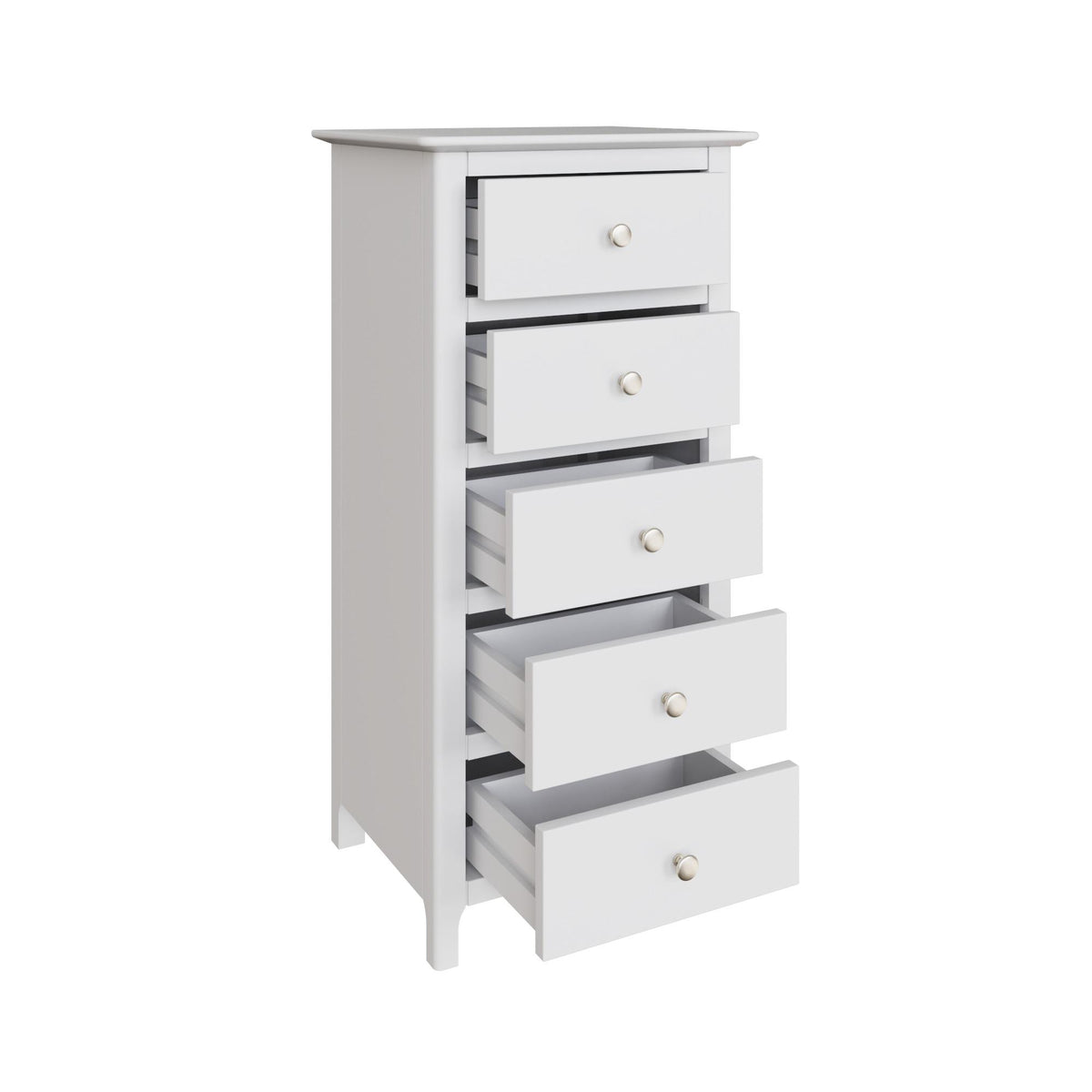 Palma 5 Drawer Chest of Drawers Pure White