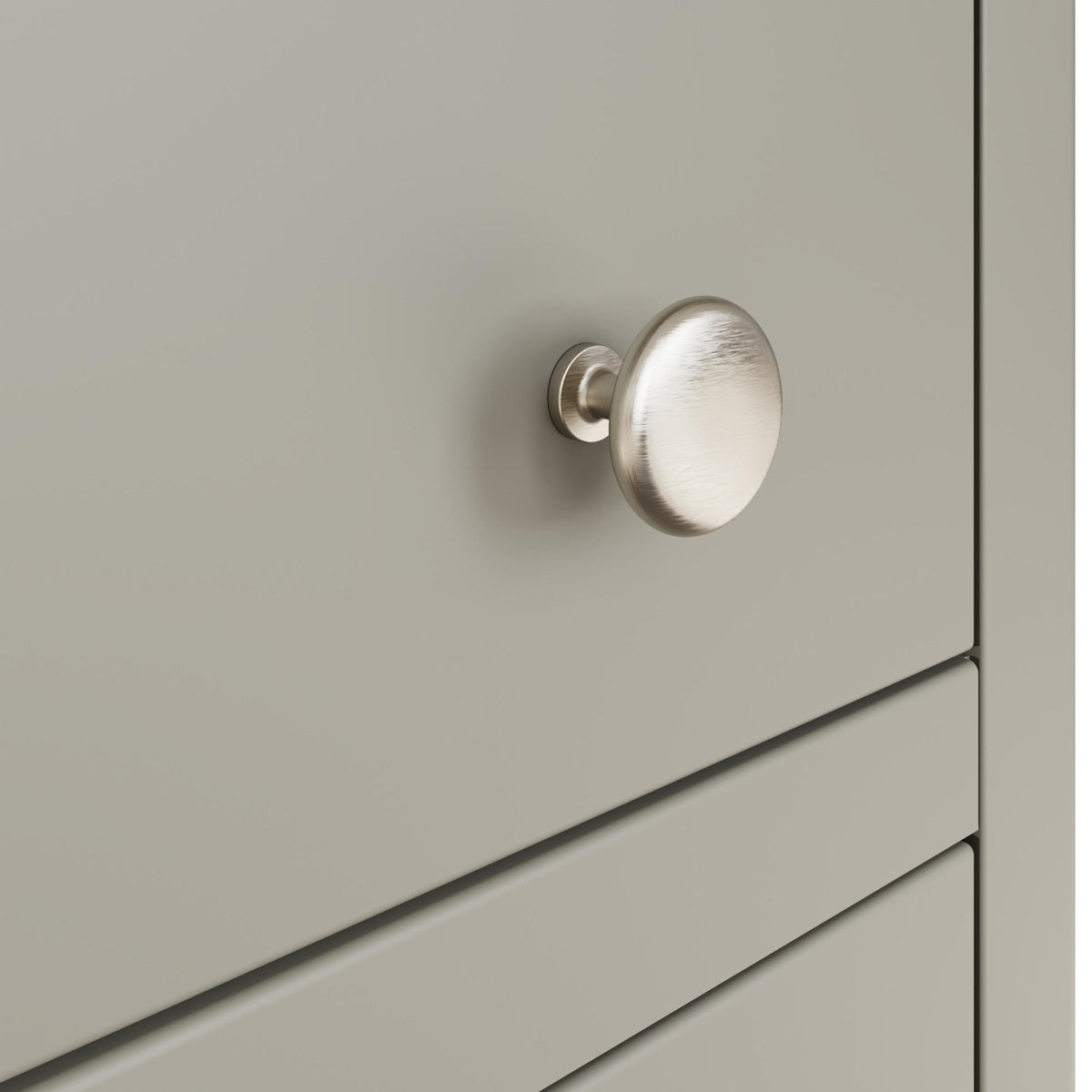 Palma 3 Drawer Bedside Cabinet Pale Grey