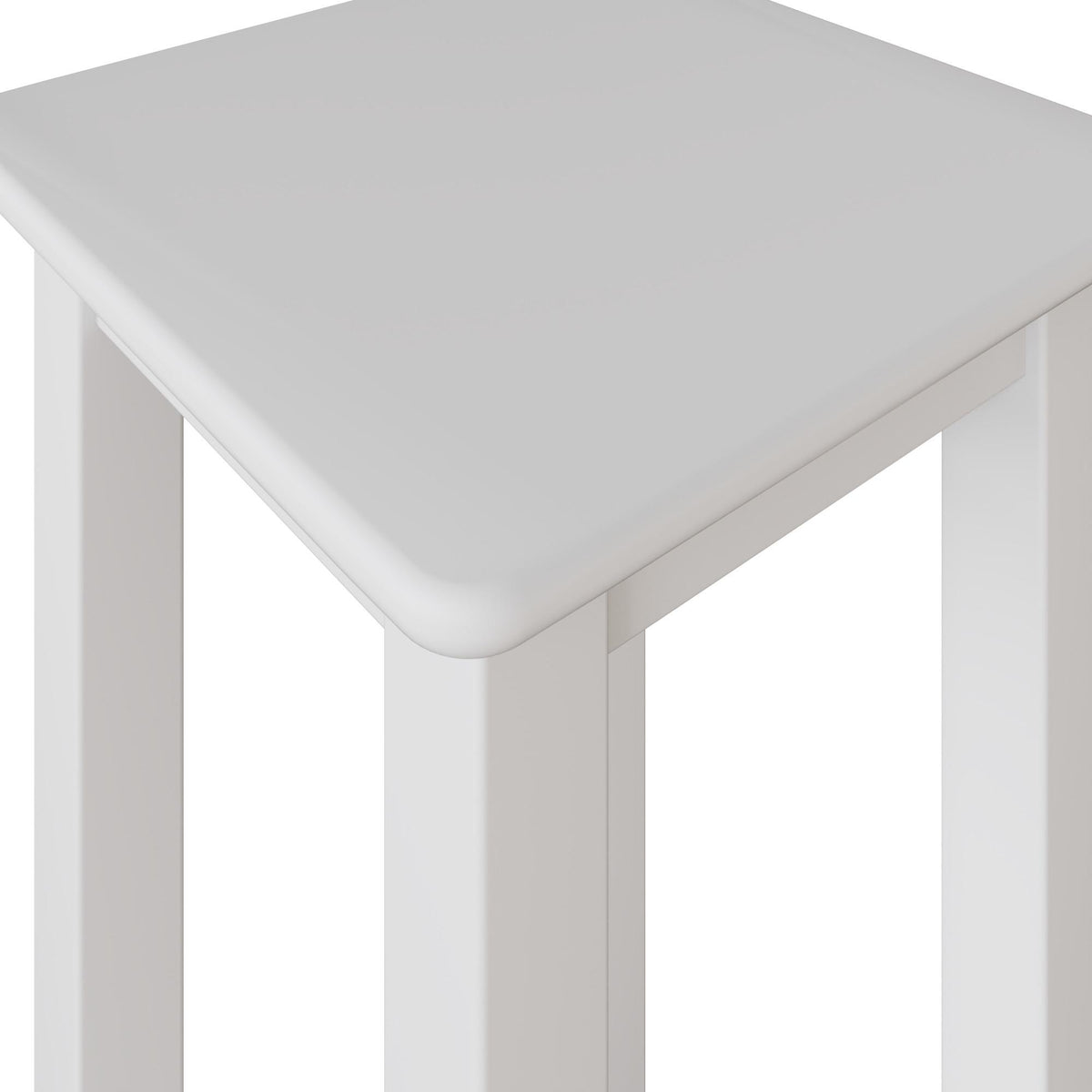 Palma Side Table Plant Stand Pure White