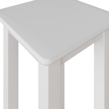 Palma Side Table Plant Stand Pure White