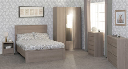 Paris 4'6" Bed – Smoked Ash Effect