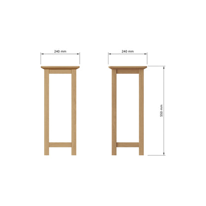 Taberno Oak End Side Table Natural Oak