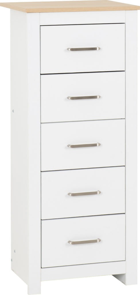 Portland 5 Drawer Narrow Chest