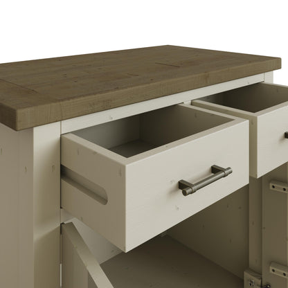 Purbeck Truffle 2 Door 2 Drawer Small Sideboard