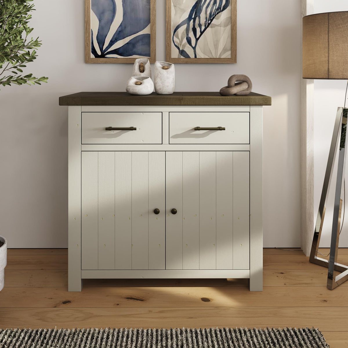 Purbeck Truffle 2 Door 2 Drawer Small Sideboard