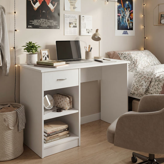 Promo Study Desk Dressing Table - Matt White