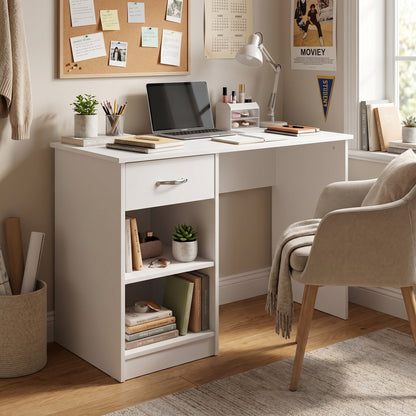 Promo Study Desk Dressing Table - Matt White