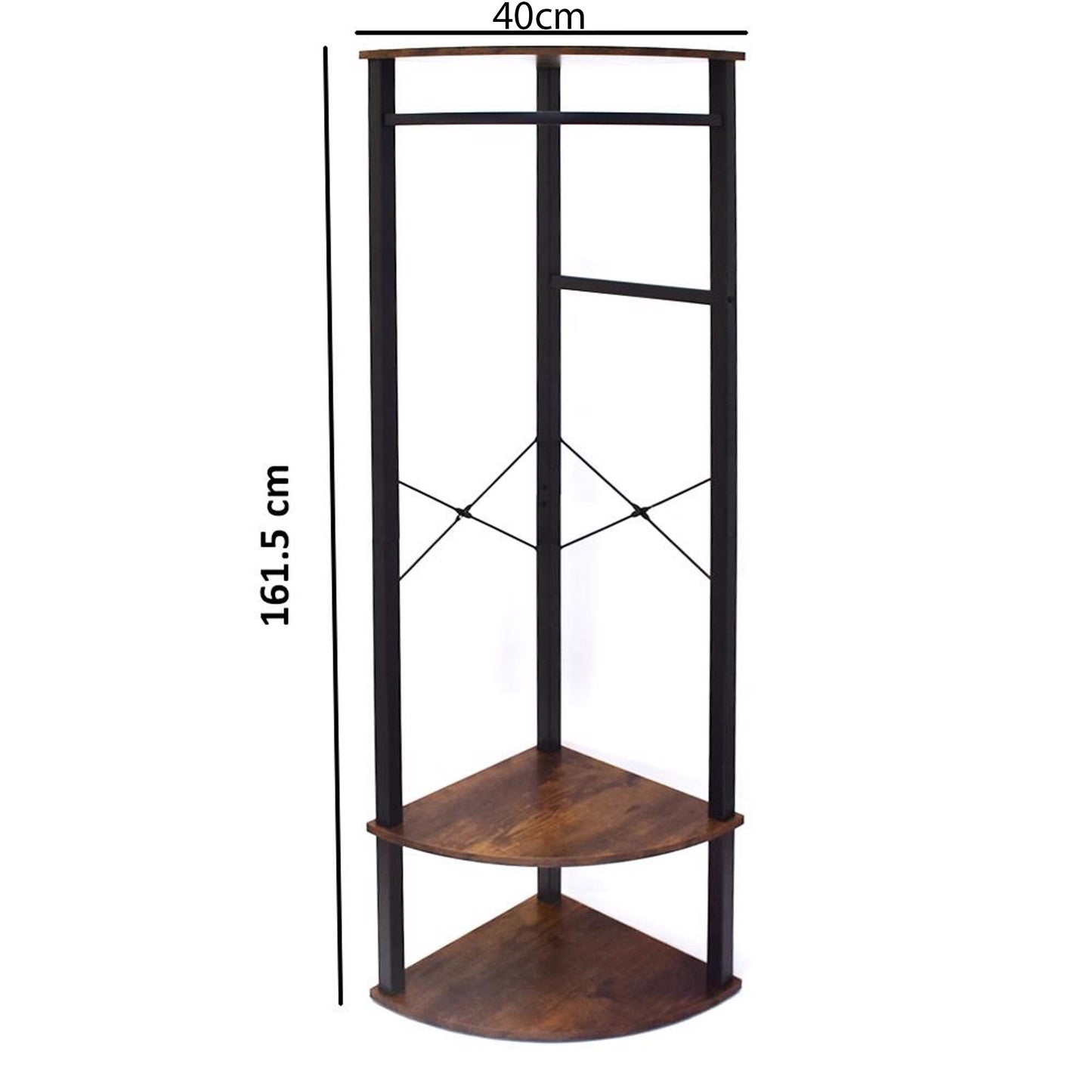 Industrial Design Corner Hallway Storage Hanging Rack