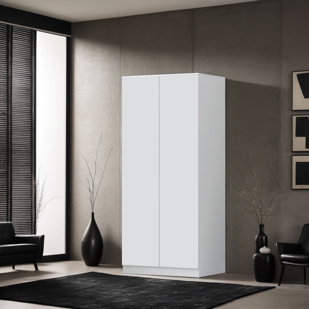 Stora 2 Door Wardrobe - Matt White