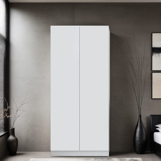 Stora 2 Door Wardrobe - Matt White
