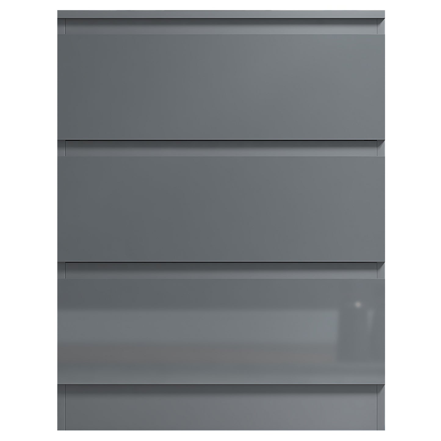 Stora 3 Drawer Chest of Drawers - Grey Gloss Front