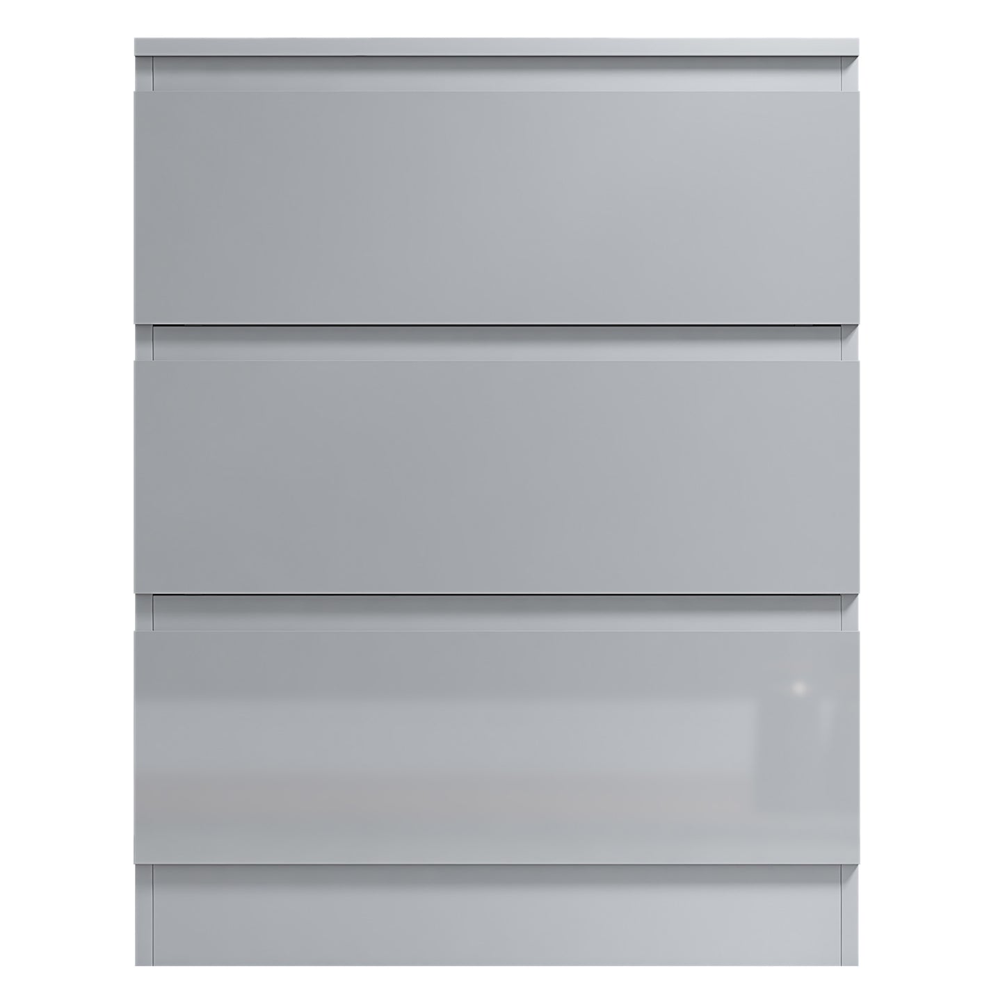 Stora 3 Drawer Chest of Drawers - White Gloss Front