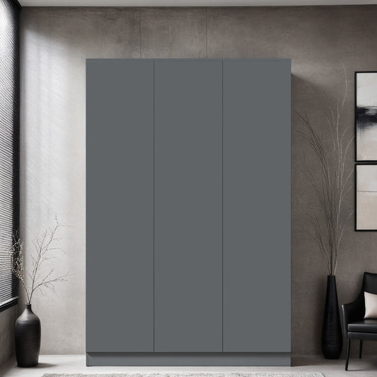 Stora 3 Door Wardrobe - Matt Dark Grey