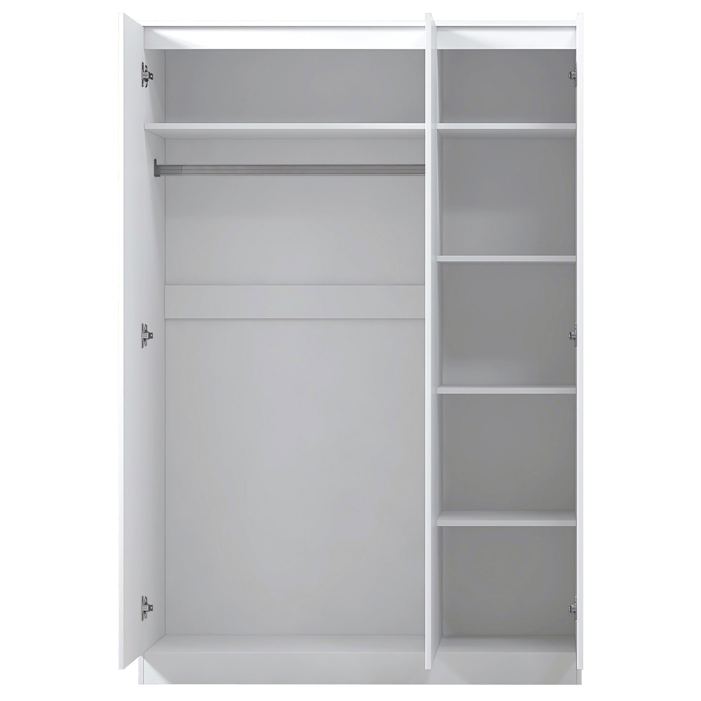 Stora 3 Door Wardrobe - White Gloss Front