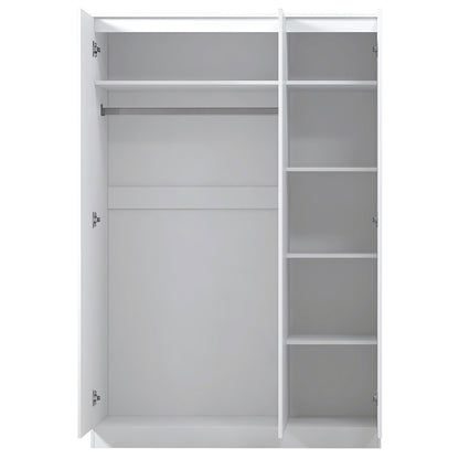Stora 3 Door Wardrobe - White Gloss Front