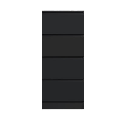 Stora 4 Drawer Chest of Drawers - Black Gloss Front