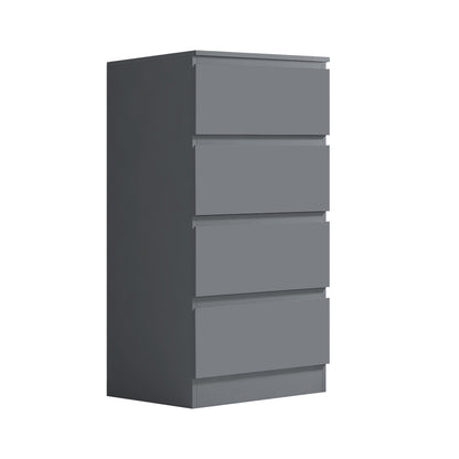 Stora 4 Drawer Chest of Drawers - Matt Dark Grey