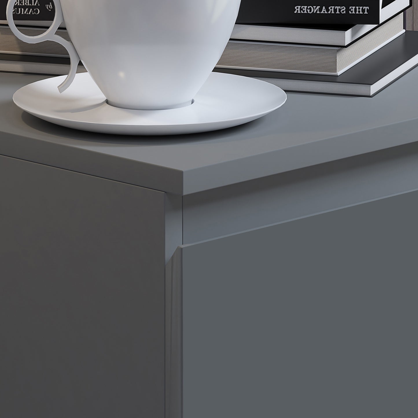 Stora 4 Drawer Chest of Drawers - Matt Dark Grey