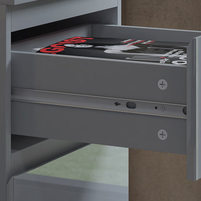 Stora 4 Drawer Chest of Drawers - Grey Gloss Front