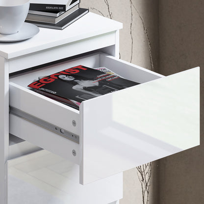 Stora 4 Drawer Chest of Drawers - White Gloss Front