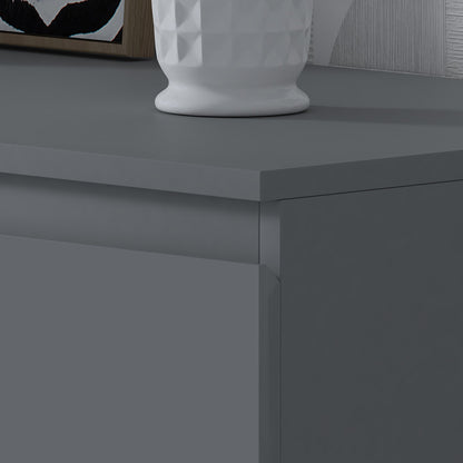 Stora 8 Drawer Wide 4+4 Chest Of Drawers - Matt Dark Grey