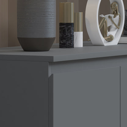 Stora 7 Drawer Merchant Chest Of Drawers - Matt Dark Grey